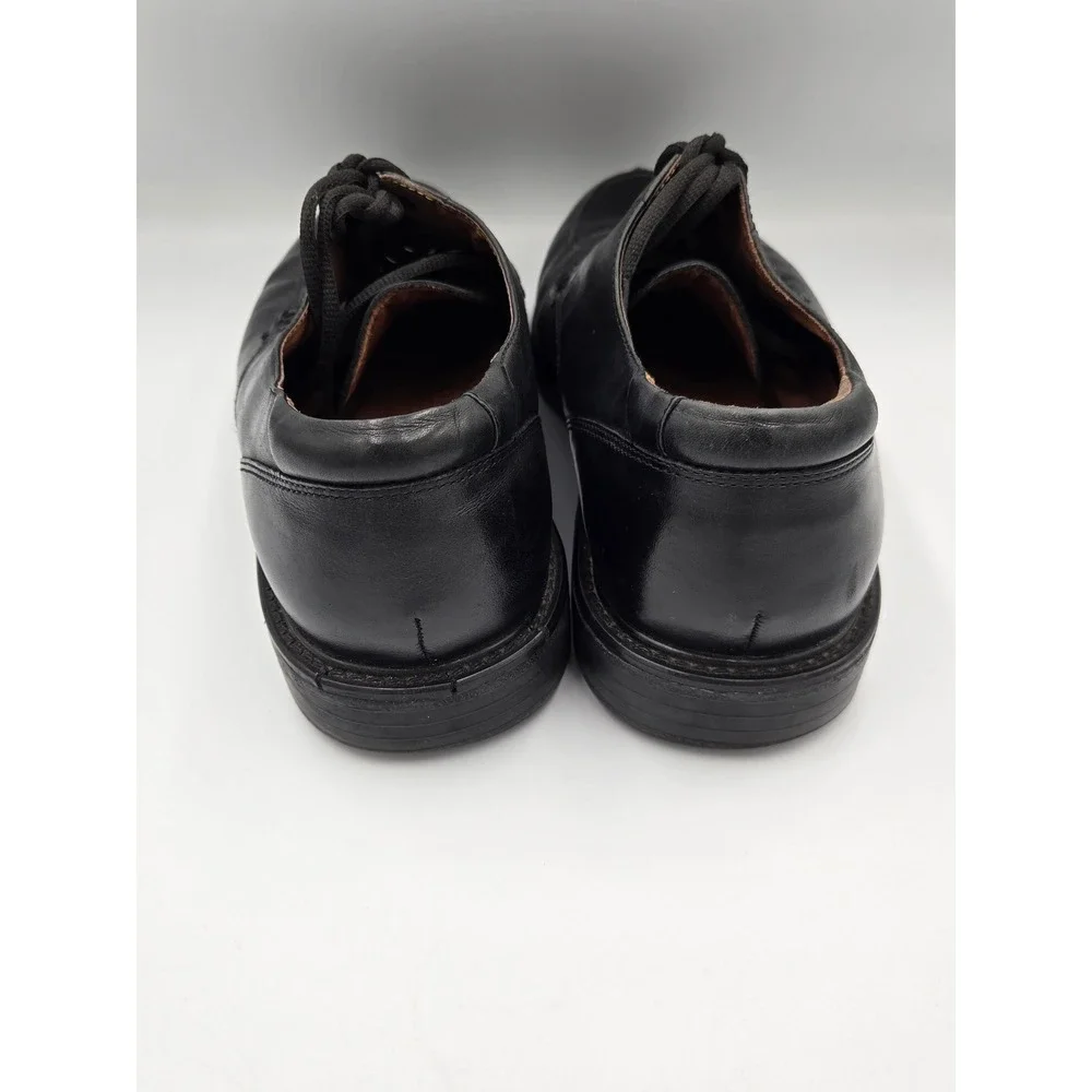 Florsheim Comfortech Mens Black Leather Moc Toe Oxford Dress Shoes 10 or 10.5